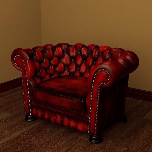 Chesterfield armchair preview image